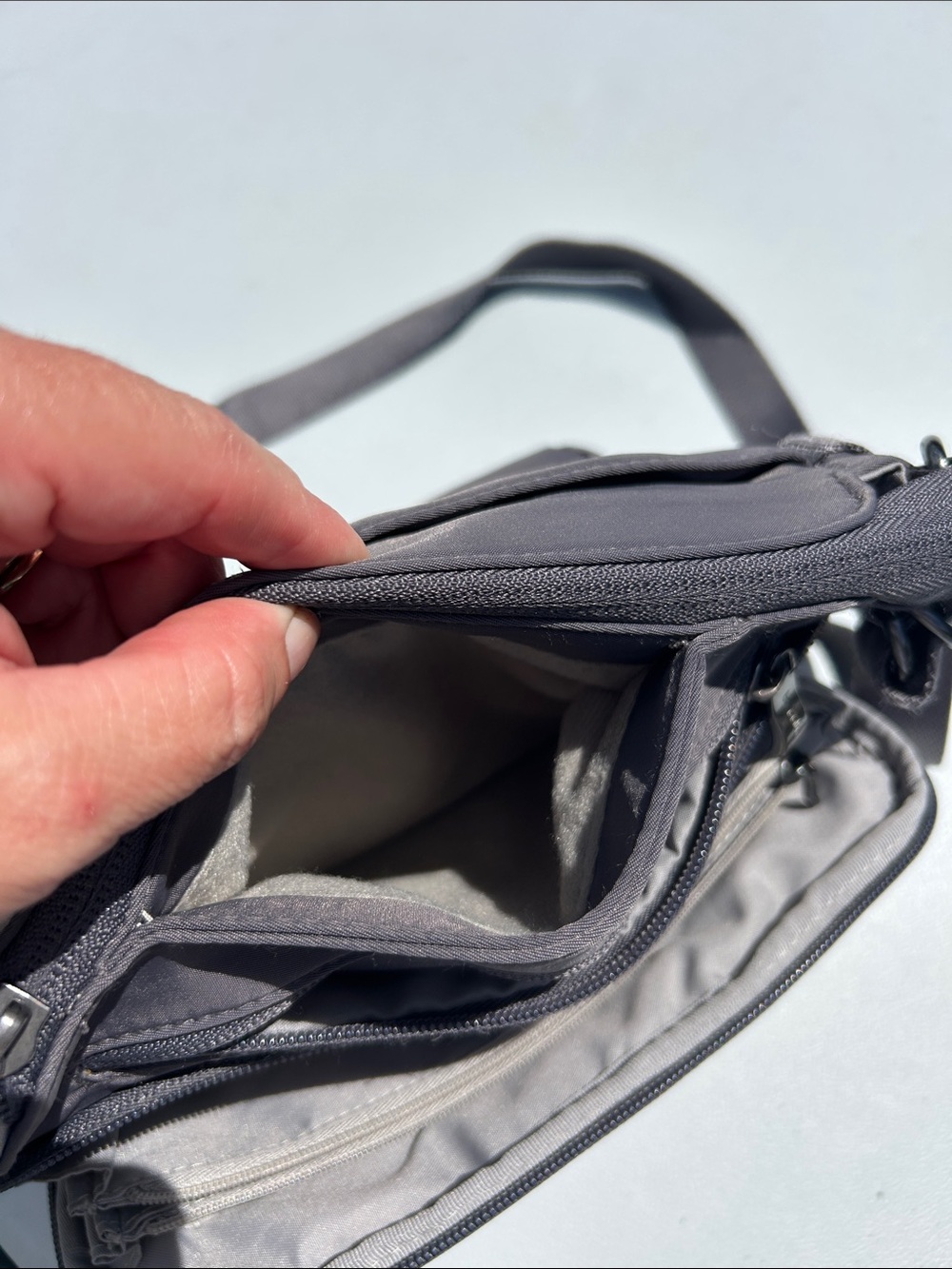Baggallini Gray Marais RFID Crossbody Bag - Picture 10 of 14
